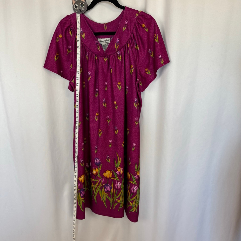 Vintage 80s Anthony Richards Muumuu Housedress Wo… - image 7